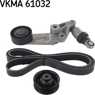 SKF VKMA 61032 - Поликлиновый ременный комплект autospares.lv