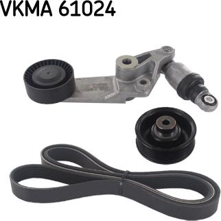 SKF VKMA 61024 - Поликлиновый ременный комплект autospares.lv