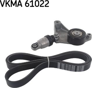 SKF VKMA 61022 - Поликлиновый ременный комплект autospares.lv