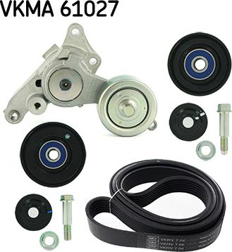 SKF VKMA 61027 - Поликлиновый ременный комплект autospares.lv