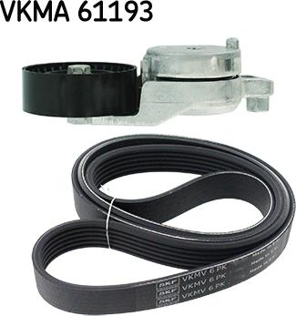 SKF VKMA 61193 - Поликлиновый ременный комплект autospares.lv