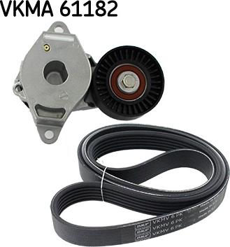 SKF VKMA 61182 - Поликлиновый ременный комплект autospares.lv
