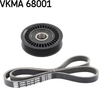 SKF VKMA 68001 - Поликлиновый ременный комплект autospares.lv