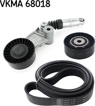 SKF VKMA 68018 - Поликлиновый ременный комплект autospares.lv