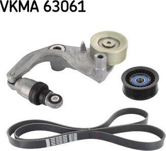 SKF VKMA 63061 - Поликлиновый ременный комплект autospares.lv