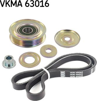 SKF VKMA 63016 - Поликлиновый ременный комплект autospares.lv