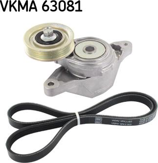 SKF VKMA 63081 - Поликлиновый ременный комплект autospares.lv