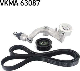 SKF VKMA 63087 - Поликлиновый ременный комплект autospares.lv