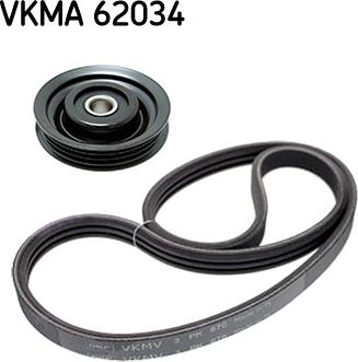 SKF VKMA 62034 - Поликлиновый ременный комплект autospares.lv