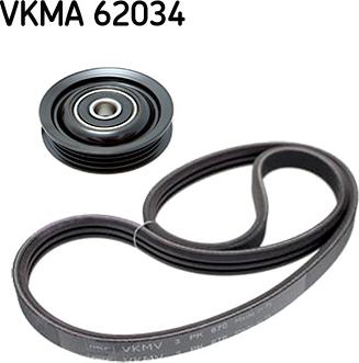 SKF VKMA 62034 - Поликлиновый ременный комплект autospares.lv