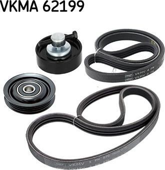 SKF VKMA 62199 - Поликлиновый ременный комплект autospares.lv