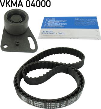 SKF VKMA 04000 - Комплект зубчатого ремня ГРМ autospares.lv