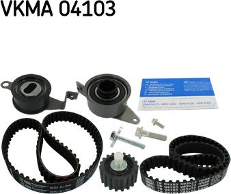 SKF VKMA 04103 - Комплект зубчатого ремня ГРМ autospares.lv