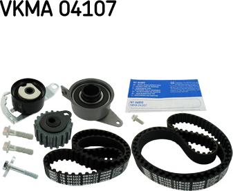 SKF VKMA 04107 - Комплект зубчатого ремня ГРМ autospares.lv