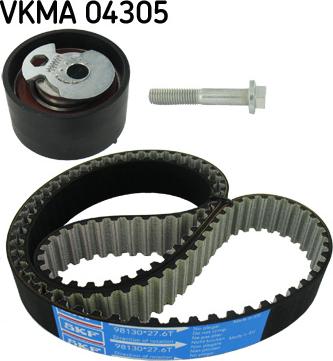 SKF VKMA 04305 - Комплект зубчатого ремня ГРМ autospares.lv
