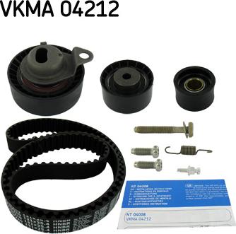 SKF VKMA 04212 - Комплект зубчатого ремня ГРМ autospares.lv