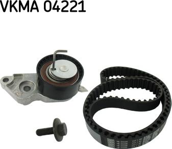 SKF VKMA 04221 - Комплект зубчатого ремня ГРМ autospares.lv