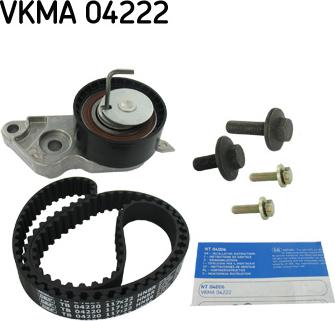 SKF VKMA 04222 - Комплект зубчатого ремня ГРМ autospares.lv