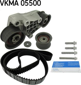 SKF VKMA 05500 - Комплект зубчатого ремня ГРМ autospares.lv