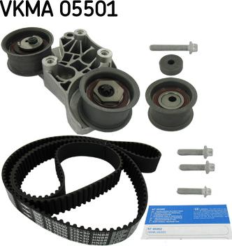 SKF VKMA 05501 - Комплект зубчатого ремня ГРМ autospares.lv