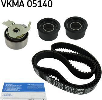 SKF VKMA 05140 - Комплект зубчатого ремня ГРМ autospares.lv