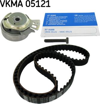 SKF VKMA 05121 - Комплект зубчатого ремня ГРМ autospares.lv