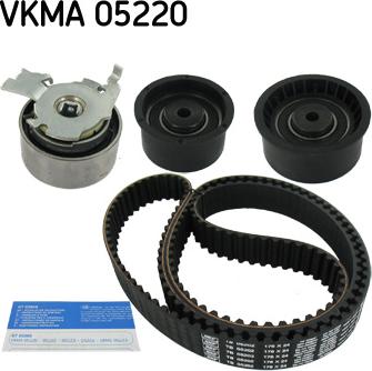 SKF VKMA 05220 - Комплект зубчатого ремня ГРМ autospares.lv