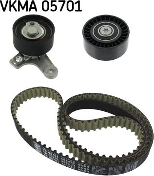 SKF VKMA 05701 - Комплект зубчатого ремня ГРМ autospares.lv