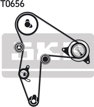 SKF VKMA 06502 - Комплект зубчатого ремня ГРМ autospares.lv