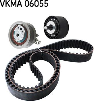 SKF VKMA 06055 - Комплект зубчатого ремня ГРМ autospares.lv