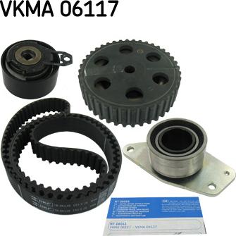 SKF VKMA 06117 - Комплект зубчатого ремня ГРМ autospares.lv