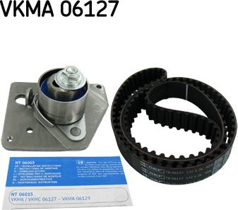 SKF VKMA 06127 - Комплект зубчатого ремня ГРМ autospares.lv
