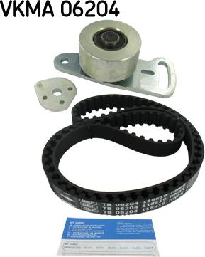 SKF VKMA 06204 - Комплект зубчатого ремня ГРМ autospares.lv