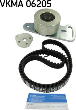 SKF VKMA 06205 - Комплект зубчатого ремня ГРМ autospares.lv