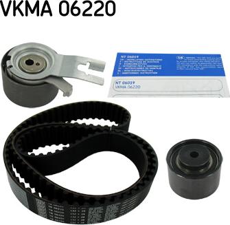 SKF VKMA 06220 - Комплект зубчатого ремня ГРМ autospares.lv