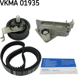 SKF VKMA 01935 - Комплект зубчатого ремня ГРМ autospares.lv