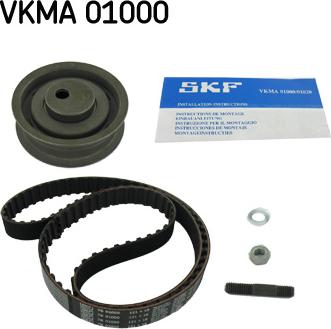 SKF VKMA 01000 - Комплект зубчатого ремня ГРМ autospares.lv