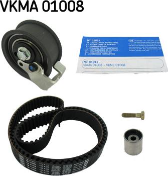 SKF VKMA 01008 - Комплект зубчатого ремня ГРМ autospares.lv