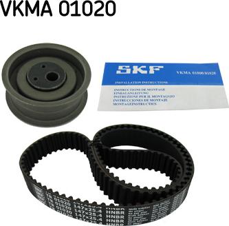 SKF VKMA 01020 - Комплект зубчатого ремня ГРМ autospares.lv