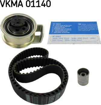 SKF VKMA 01140 - Комплект зубчатого ремня ГРМ autospares.lv