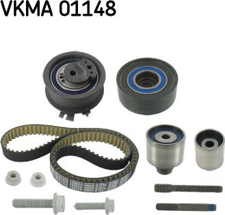 SKF VKMA 01148 - Комплект зубчатого ремня ГРМ autospares.lv