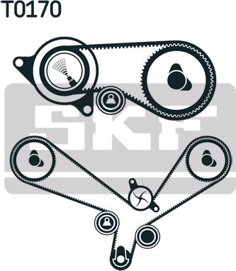 SKF VKMC 01952-1 - Водяной насос + комплект зубчатого ремня ГРМ autospares.lv