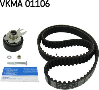 SKF VKMA 01106 - Комплект зубчатого ремня ГРМ autospares.lv