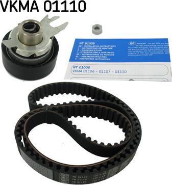 SKF VKMA 01110 - Комплект зубчатого ремня ГРМ autospares.lv