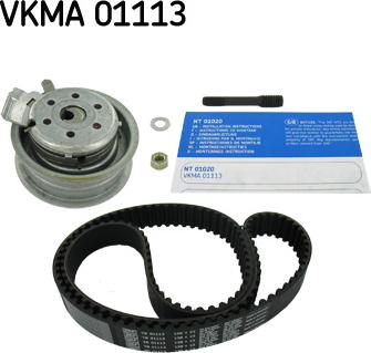 SKF VKMA 01113 - Комплект зубчатого ремня ГРМ autospares.lv