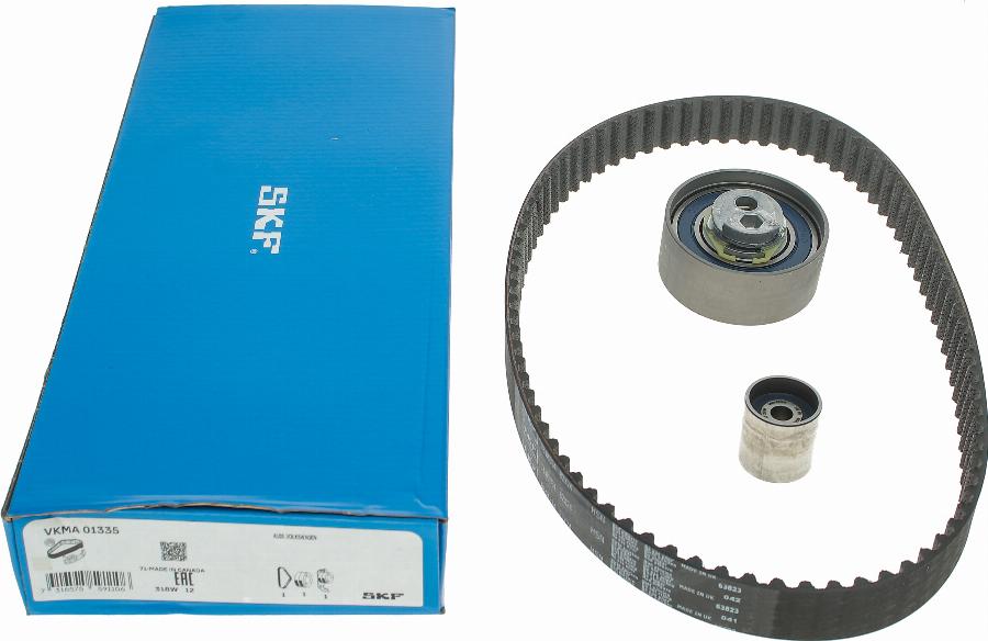 SKF VKMA 01335 - Комплект зубчатого ремня ГРМ autospares.lv