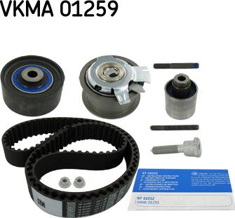 SKF VKMA 01259 - Комплект зубчатого ремня ГРМ autospares.lv