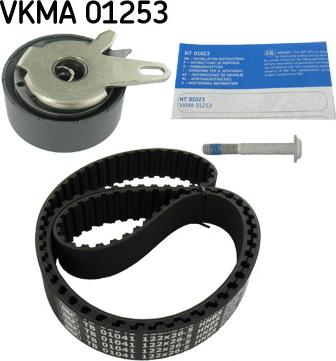 SKF VKMA 01253 - Комплект зубчатого ремня ГРМ autospares.lv