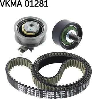 SKF VKMA 01281 - Комплект зубчатого ремня ГРМ autospares.lv