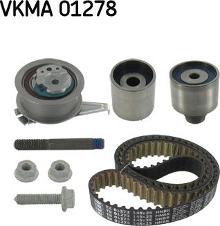 SKF VKMA 01278 - Комплект зубчатого ремня ГРМ autospares.lv